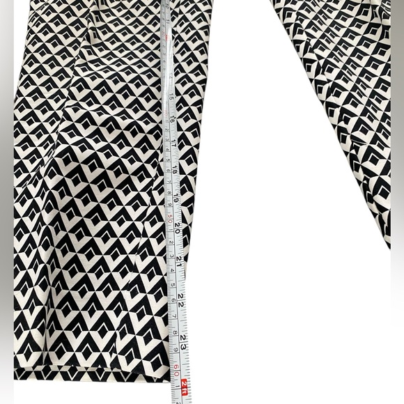 White House Black Market Geometric Patterned Slim Ankle Paints 14R - Picture 3 of 6